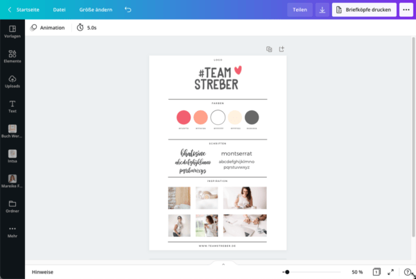 TeamStreber Style Sheet 2